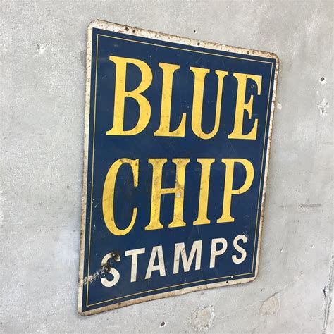 blue chip signs